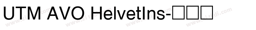 UTM AVO HelvetIns字体转换